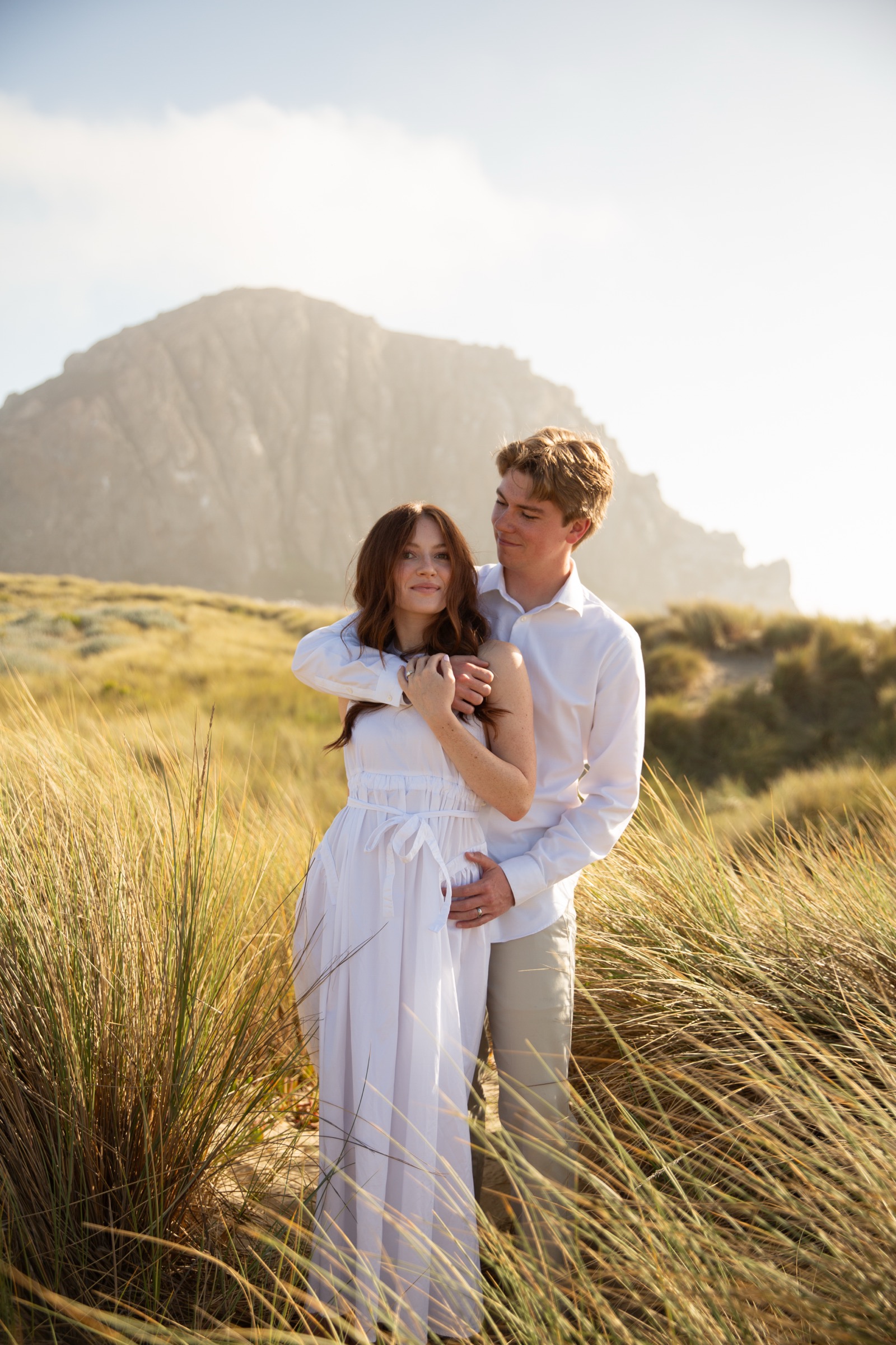 Cole and Bridget — Beach engagement moment